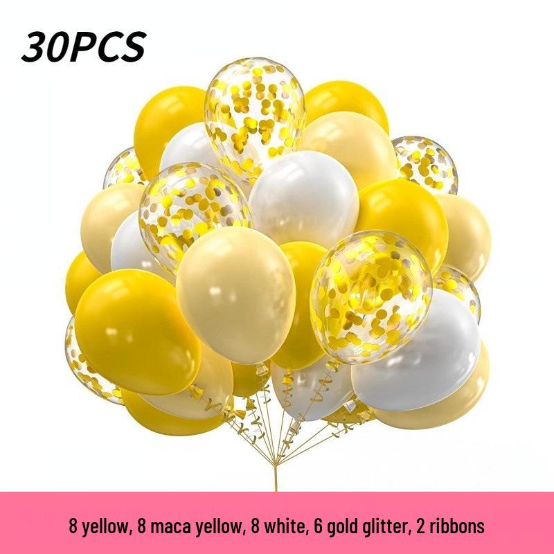 12" Sequin Confetti Balloons - Set of 30 for Christmas, Halloween, and Birthdays