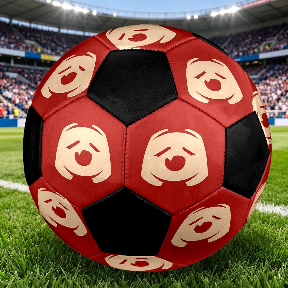 1PC Panda Emotion Icon Soccer Ball Size 5 Football Machine Sewn Indoor/Outdoor Universal Football Gift W62
