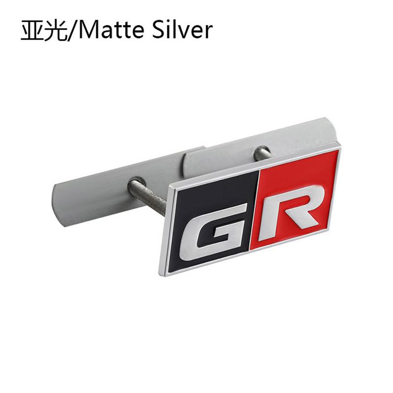 yscr3 3D Metal Car Sticker GR Sport Logo Emblem Badge Decals for Toyota HV YARiS RZ RC RS C-HR Corolla Prius Harrier Camry Tacoma rav4