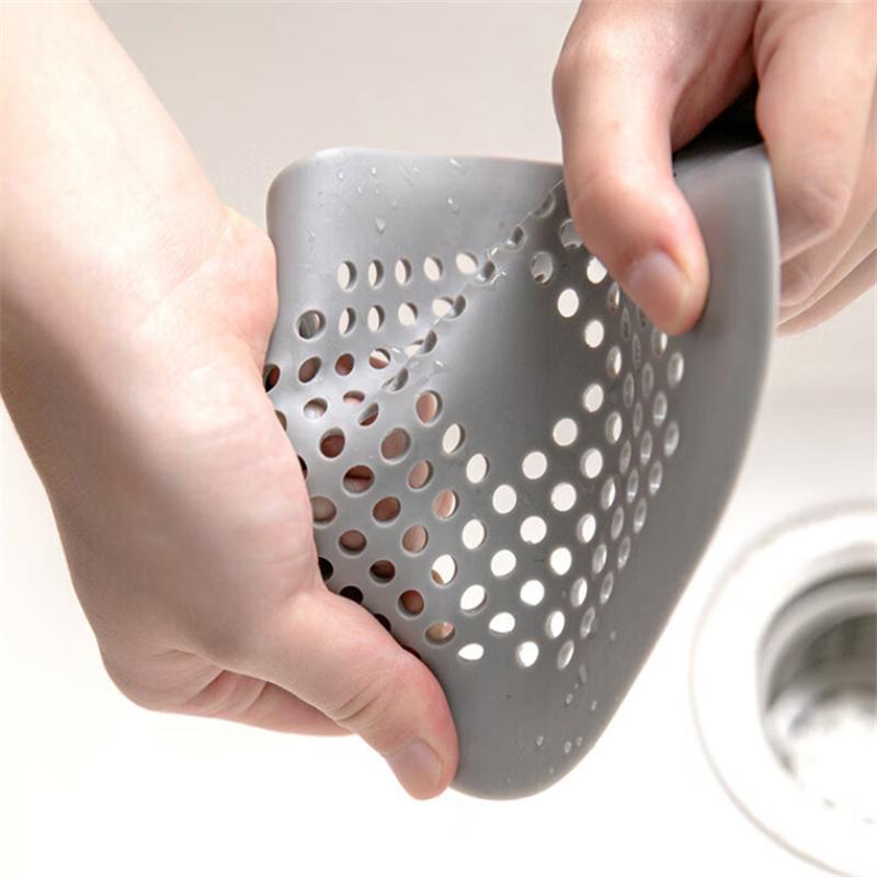 1/2/5PCS Square Silicone Floor Drain Sticker Bathroom Sewer Hair Filter Drain Cover Home Bathroom Floor Drain Mat