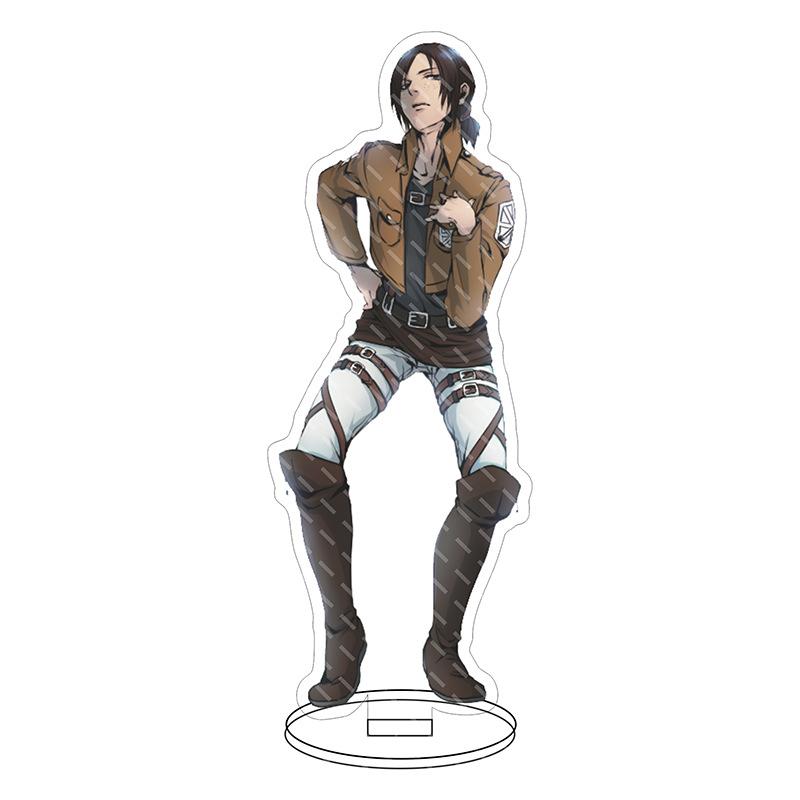 Anime Attack On Titan Acrylic Double-Sided Stands Model Figure Eren Jaeger Ackerman Hange Zoe Tabletop Decorations Standing