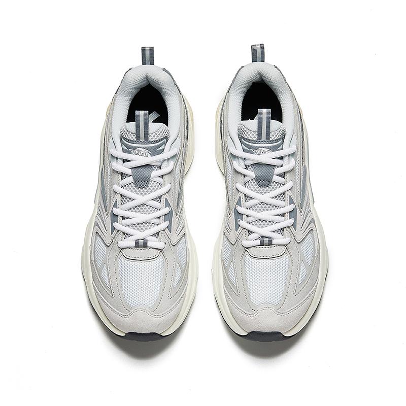 ANTA Retro Dad Shoes Light Grey White Beige Men 112438893-3