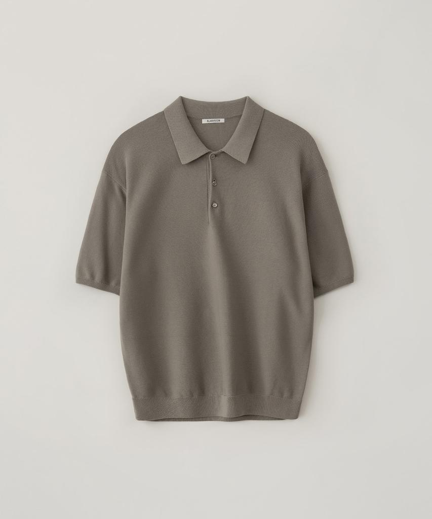 BLANKROOM Torren Polo Knit_Washed Beige