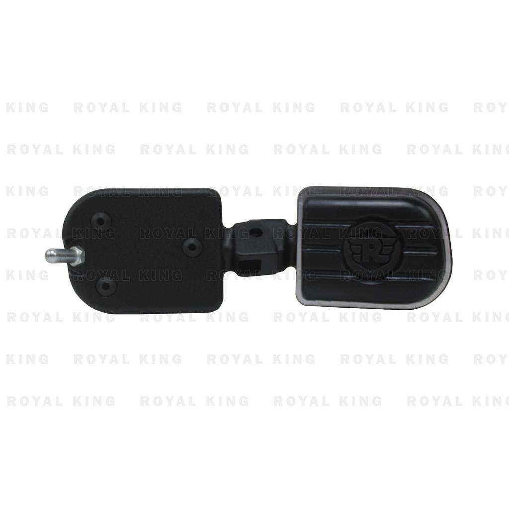 Black Deluxe Footpegs Rider For "Royal Enfield Shotgun & Classic 650"