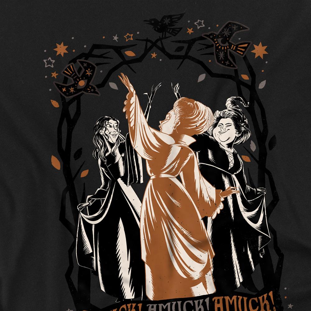 Hocus Pocus 2 Unisex pro dospělé Amuck, Amuck, Amuck! Tričko se scénou sester Sandersonových