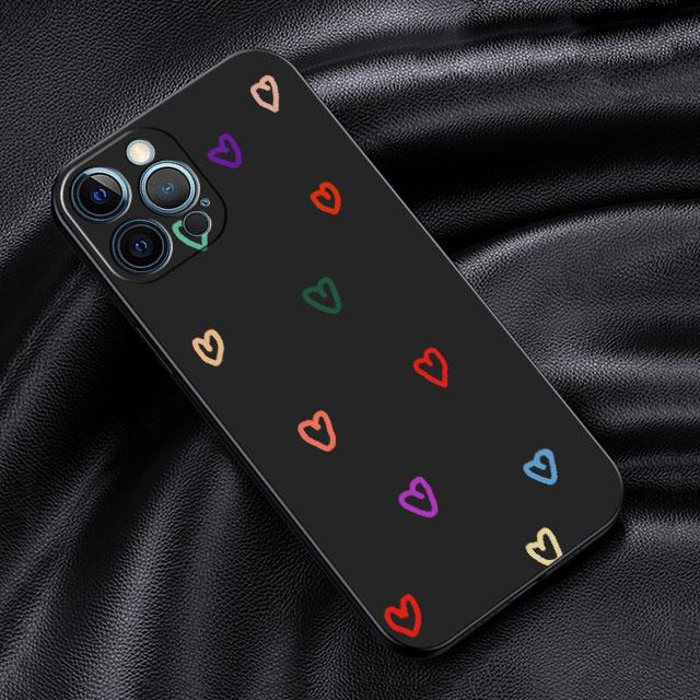 

Чехол для Apple iPhone 14 13 11 12 Pro 7 XR X XS Max 8 Plus 6 6S SE 2022 13Pro, черный мягкий телефон Funda Flower Little Dinosaur iPhone 14 Pro Max