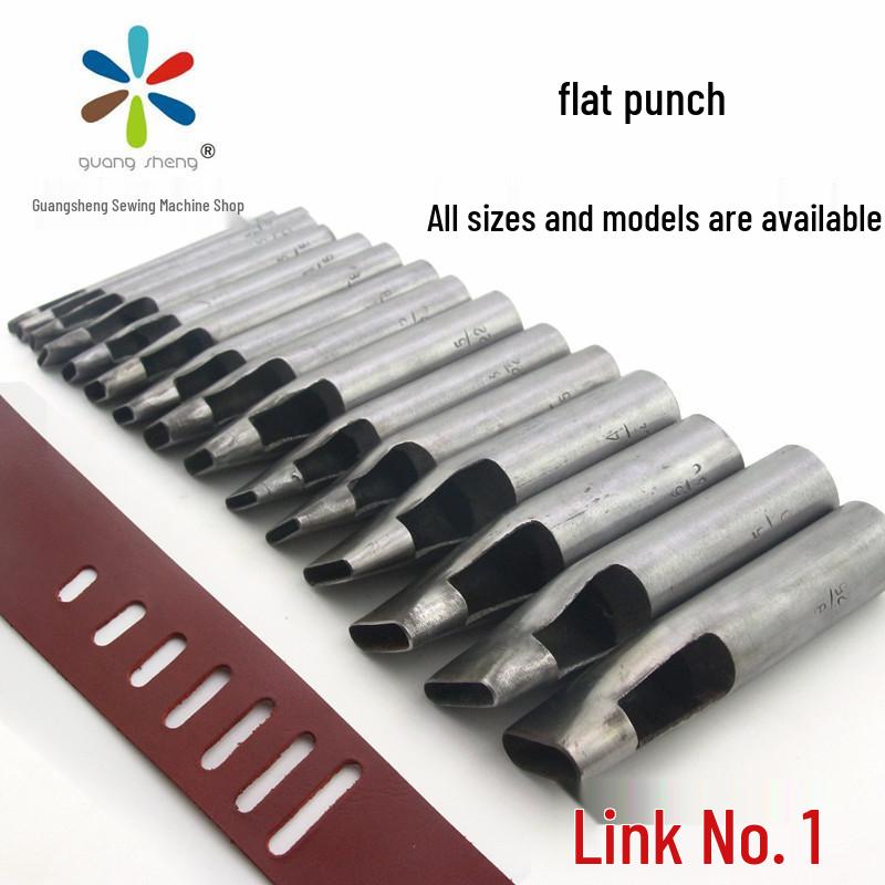 3mm Width Oval & Round Leather Belt Hole Punch Tool for DIY 6 pcs of 3mm punch