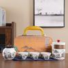 Portable Ceramic Gongfu Outdoor Tea Set with Kuaike Cups - Ideal for Business Gifts and Travel.