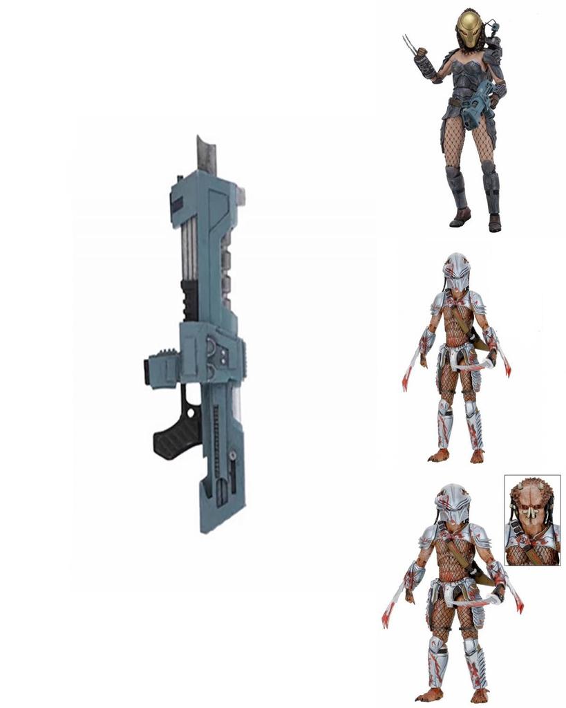 Neca 18 Predator Pvc Material Female Blood Warrior And Scar Blood Warrior Set Of Two