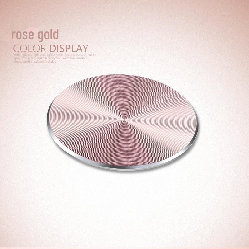 

Магнитный автомобильный держатель для телефона с металлической накладкой - индивидуальный дизайн из алюминиевого сплава Magnetic Plate with CD pattern розового золота