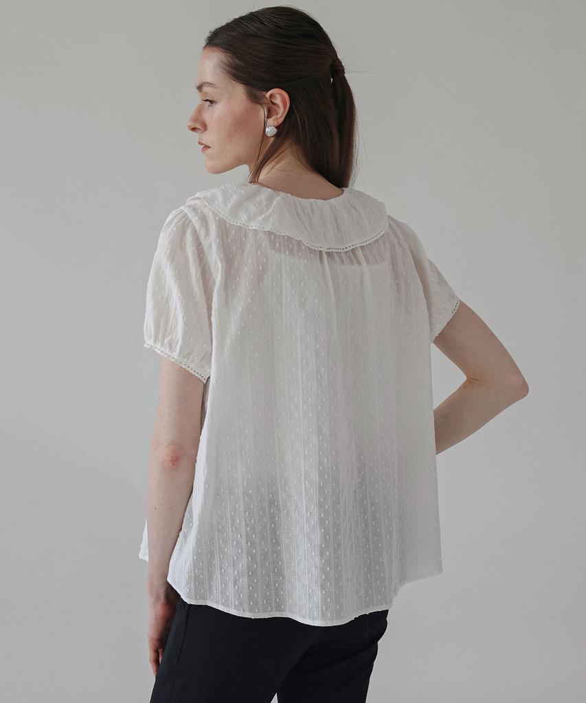 Keullaepeu Romantic Ruffle Blouse_Ivory
