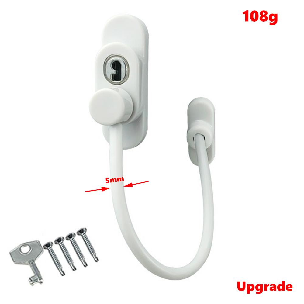 Stainless Steel Window Lock Children's Safety Lock High-rise Falling Protection Push-pull Stopper Anti-theft Window Lock