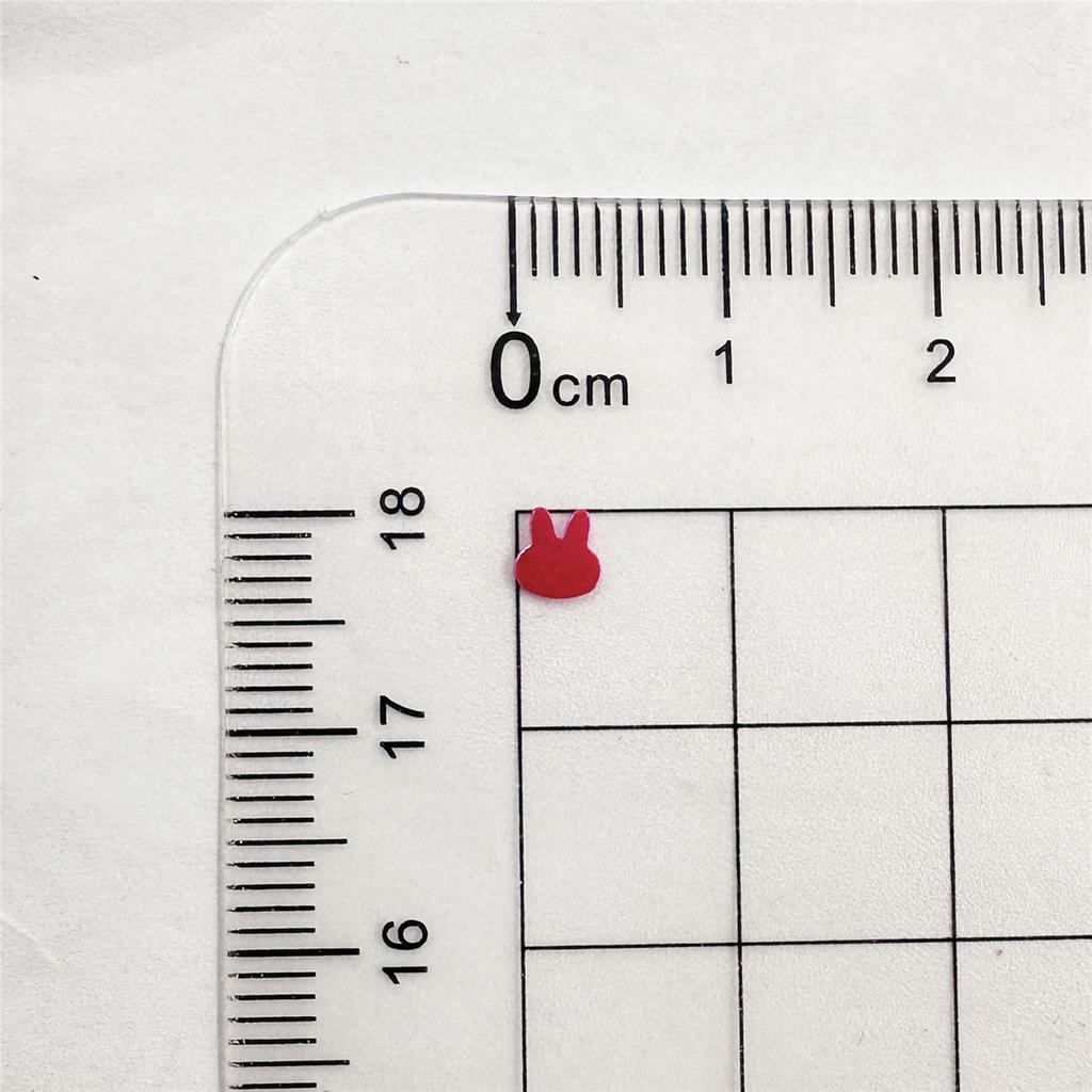 Kreativa Smyckestillbehör Kaninhuvud PVC Paljetter PVC Paljetter 2000 St Kaninhuvud PVC-lapp Pärlbeströdda Paljetter Mode Söt DIY-material Paljetter