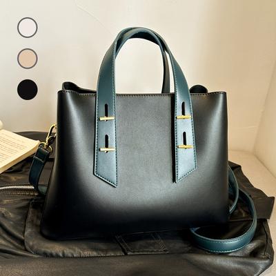 High-value Bag, Women's Satchel, Textured Large-capacity Bag, Fashionable and Versatile Single Shoulder Messenger Handbag, Work Commuter Woman