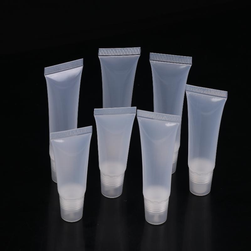 10Pcs 5/10/15Ml Empty Lipstick Tube Lip Balm Soft Tube Makeup Squeeze Clear Lip Gloss Container