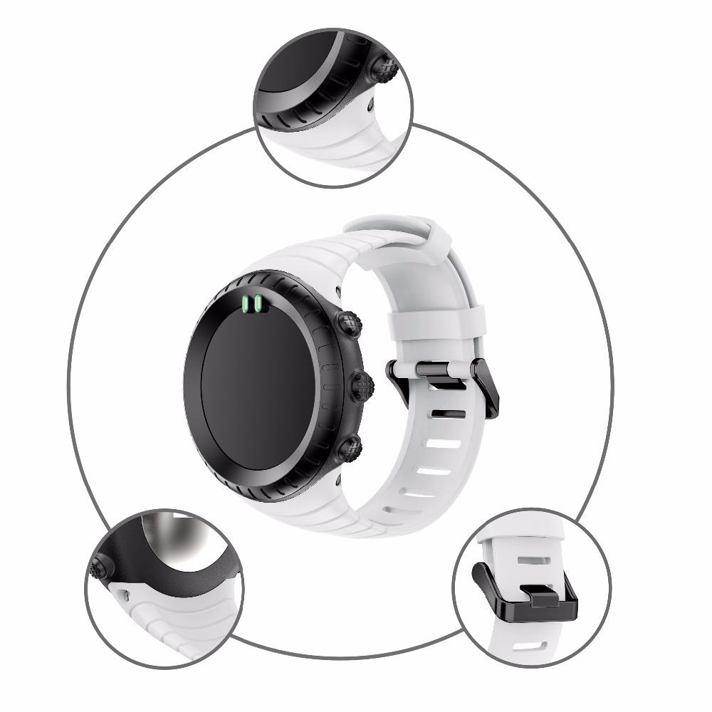 

Silicone Replacement Smart Watch Band for Suunto Core Red