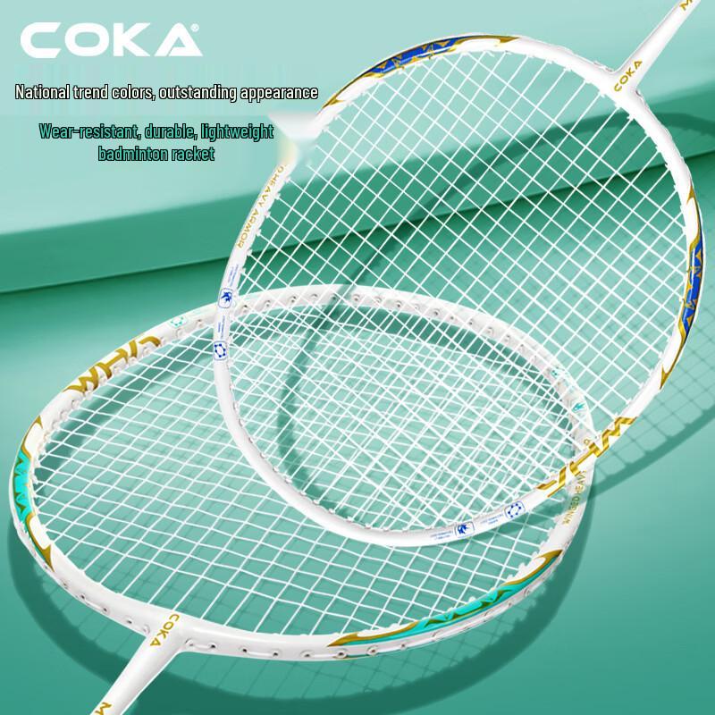 COKA Adult Professional Badminton Racket Pair