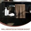 LEDMOMO Bathroom Hanging Basket, Wire Basket, Large Capacity, Steel, Rust-Resistant, for Bathroom, Kitchen, Washroom, Towels, Shampoo Bottles, Storage