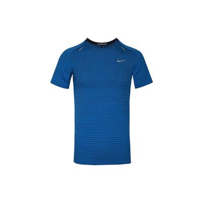 Techknit Ultra Atmungsaktives Kurzarm-Laufshirt Herren Tops Blau CJ5345-402