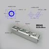 BSP 1/2" In G1/4" Out 2 3 4 5 6 7 8 9 10 Ways 30x30mm Pneumatic Aluminum Manifold Block Splitter
