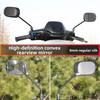 Motorcycle Convex Rearview Mirror, High-definition Reversing Mirror Compatible with 8MM Reflective Mirror