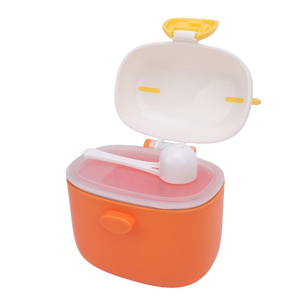 Baby Formula Container with Scoop Cute Cartoon Shape Portable Sealed Milk Powder Storage Box for