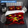 3PCS Sport Club Football Crest Printed Soft Bedding Set,Including 1pc Duvet Cover And 2pcs Pillowcases Perfect for Bedroom, Dormitory, Fan gift