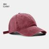 Washed baseball cap solid color trendy fashion casual men's and women's caps big head circumference versatile sun hat