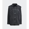 adidas Originals Denim Shirt Jacket Comfortable Fashion Versatile Casual Jacket Women Jackets Black JY8882