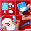 Christmas Felt Sewing Kit for Kids Educational DIY Craft Set Nonwoven Fabric Lacing Activity Holiday Themed Ornament Making Preschool Learning Toy