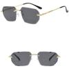UV 400 Rimless Sunglasses Frameless Driving Eyewear Retro Men Sunglasses  Female