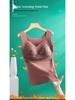 German Velvet Warm Vest with Lace Base Layer and Chest Pad - Plus Size Seamless Self-Heating Bra for Autumn and Winter