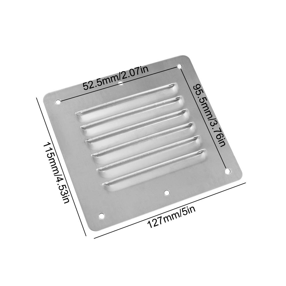 Ventilation Covers Flat Dryer Vent Cover Silver Marine Boat Air Vent Plate  Tube
