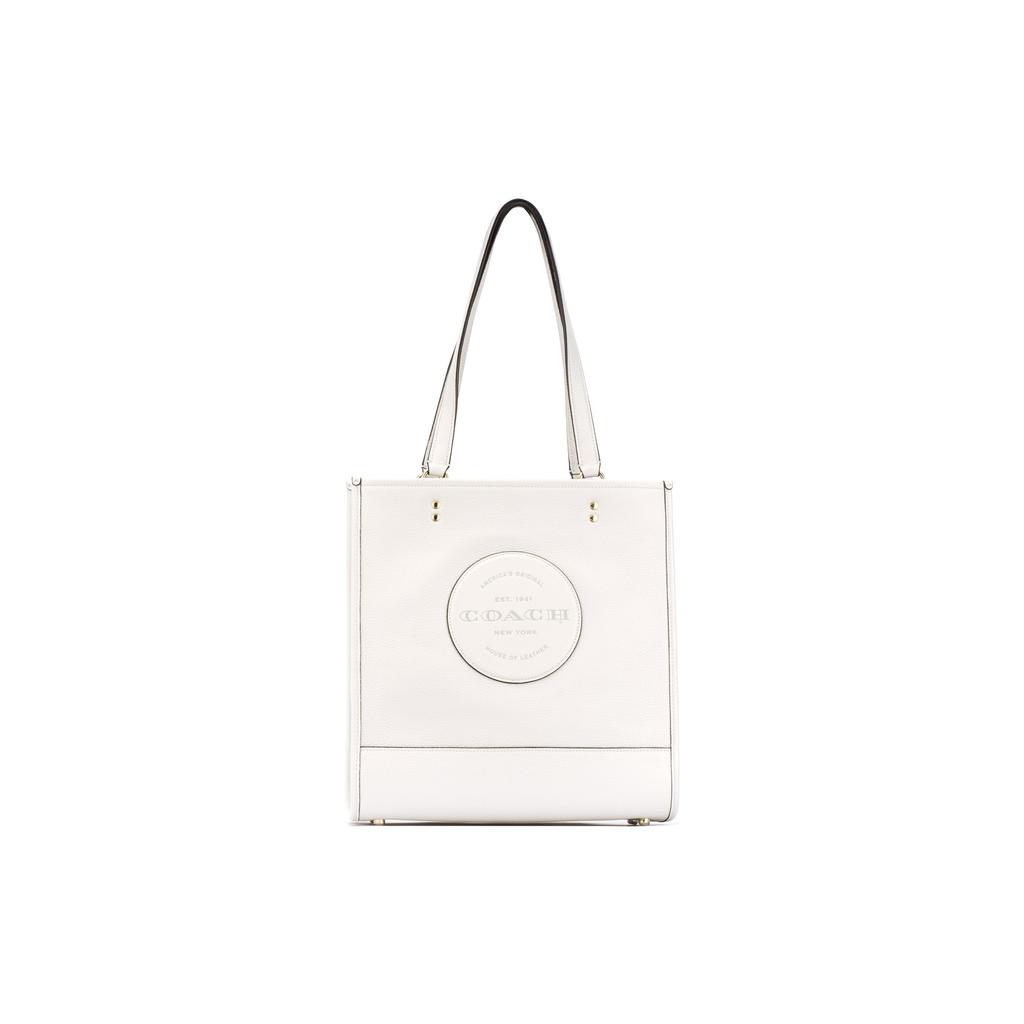New COACH Dempsey Leather Tote Bag Shopping Bag Shoulder Bag Handbag Large Size Women's White C3078-IMCHK