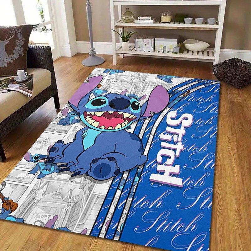1pc Disney Cartoon Characters Pattern Carpet Area Rug Non-slip Carpet Hand Washable Floor Mat Suitable For Living Room Bedroom Home Decor