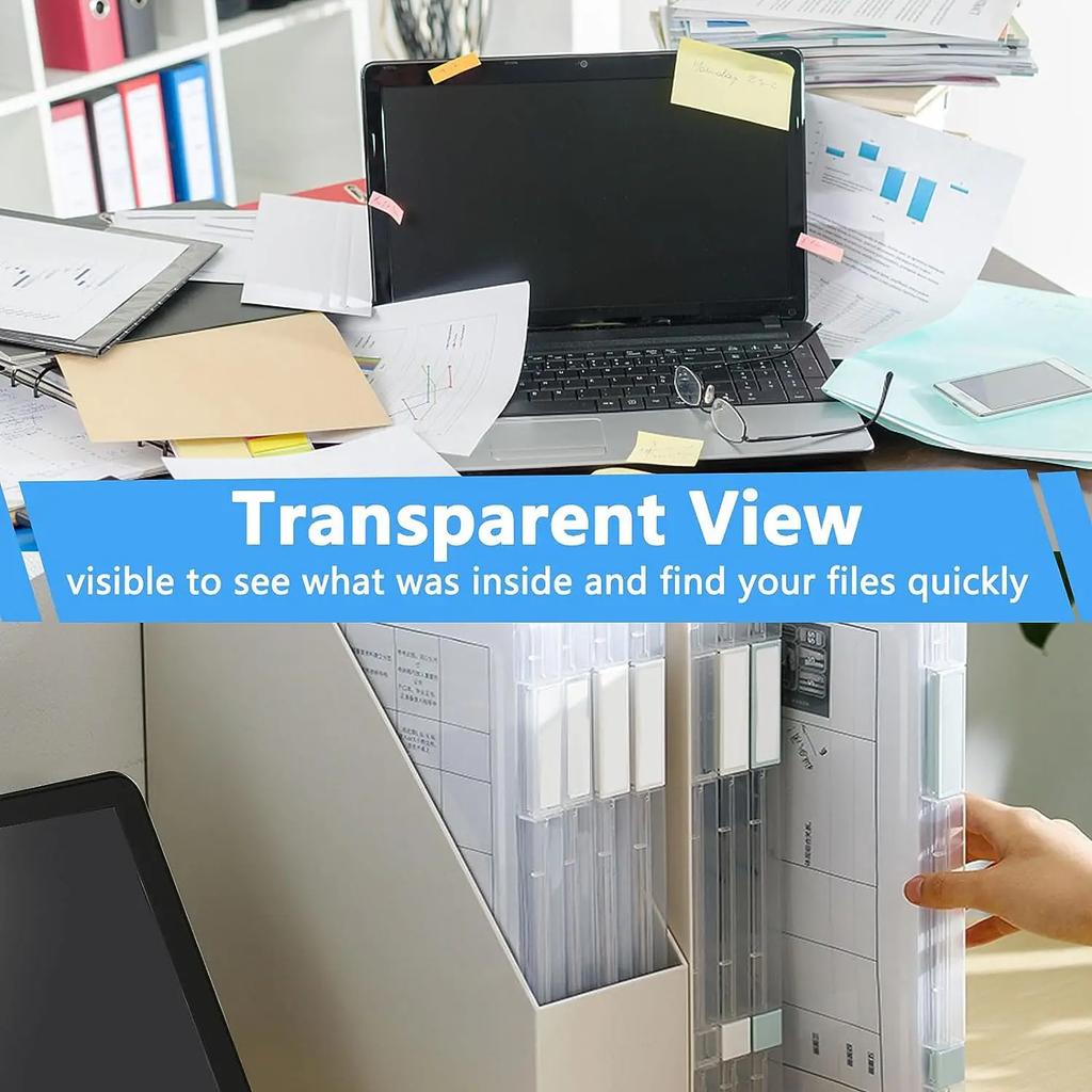 Pouzdro na projekt A4 Plastová schránka na scrapbook Úložná schránka Vyčistit soubor Třídění dokumentů Přenosná schránka Složka Prachotěsná schránka