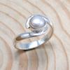 Pearl 925 Sterling Silver  Ring, Natural Pearl Gemstone Handamde Ring Jewelry