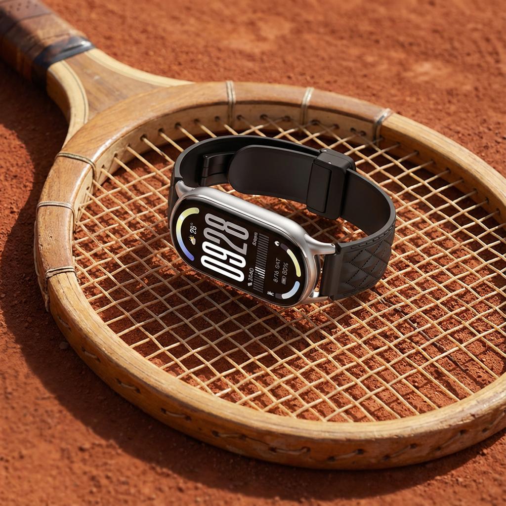 Magnetisches Silikonband für Miband 10/9/8 Sportarmband für Xiaomi Smart Band 8/9/10 NFC Smartwatch Ersatz Damen Schnallenarmband