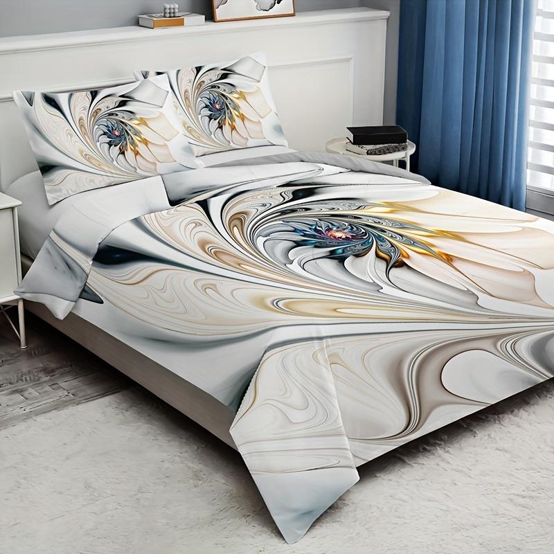 Fashion High-End Premium Marble Print Soft with Soft Fabric Duvet Cover Set Soft Comfortable Beding Set For Bedrom Guest Rom