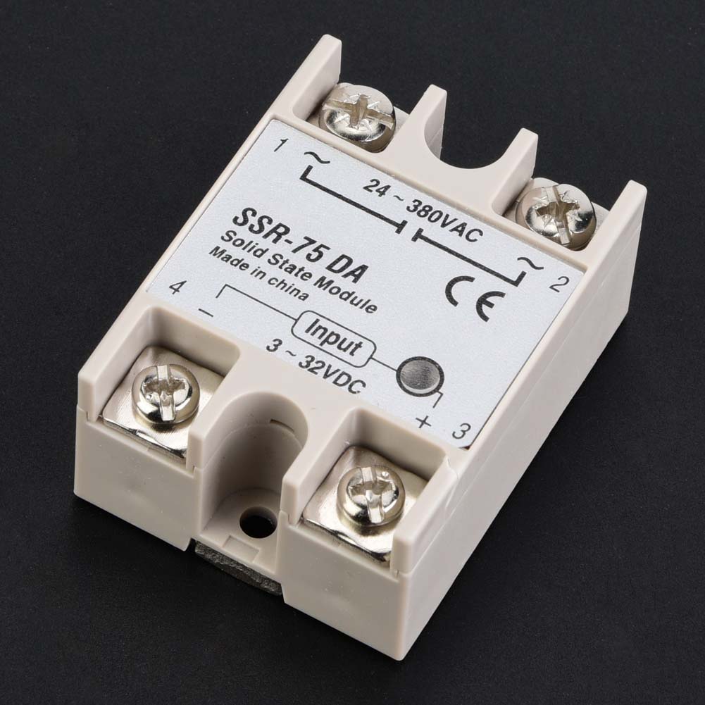 DC AC Solid State Relay SSR 75DA 75A 3 32VDCto 24 380VAC SSR