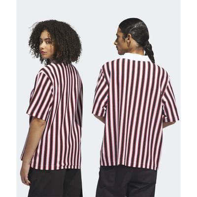 Originals Loose Striped Short Sleeve Polo Shirt Unisex Tops KD1164