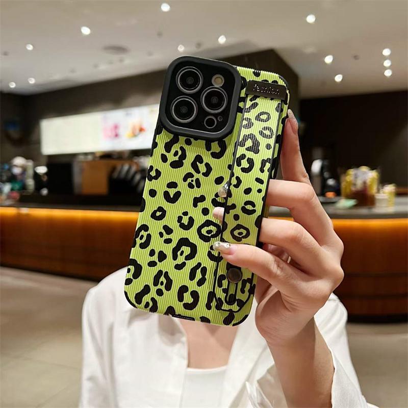 Buy Fashion Leather Wrist Strap Phone Case For iPhone 14 13 12 11