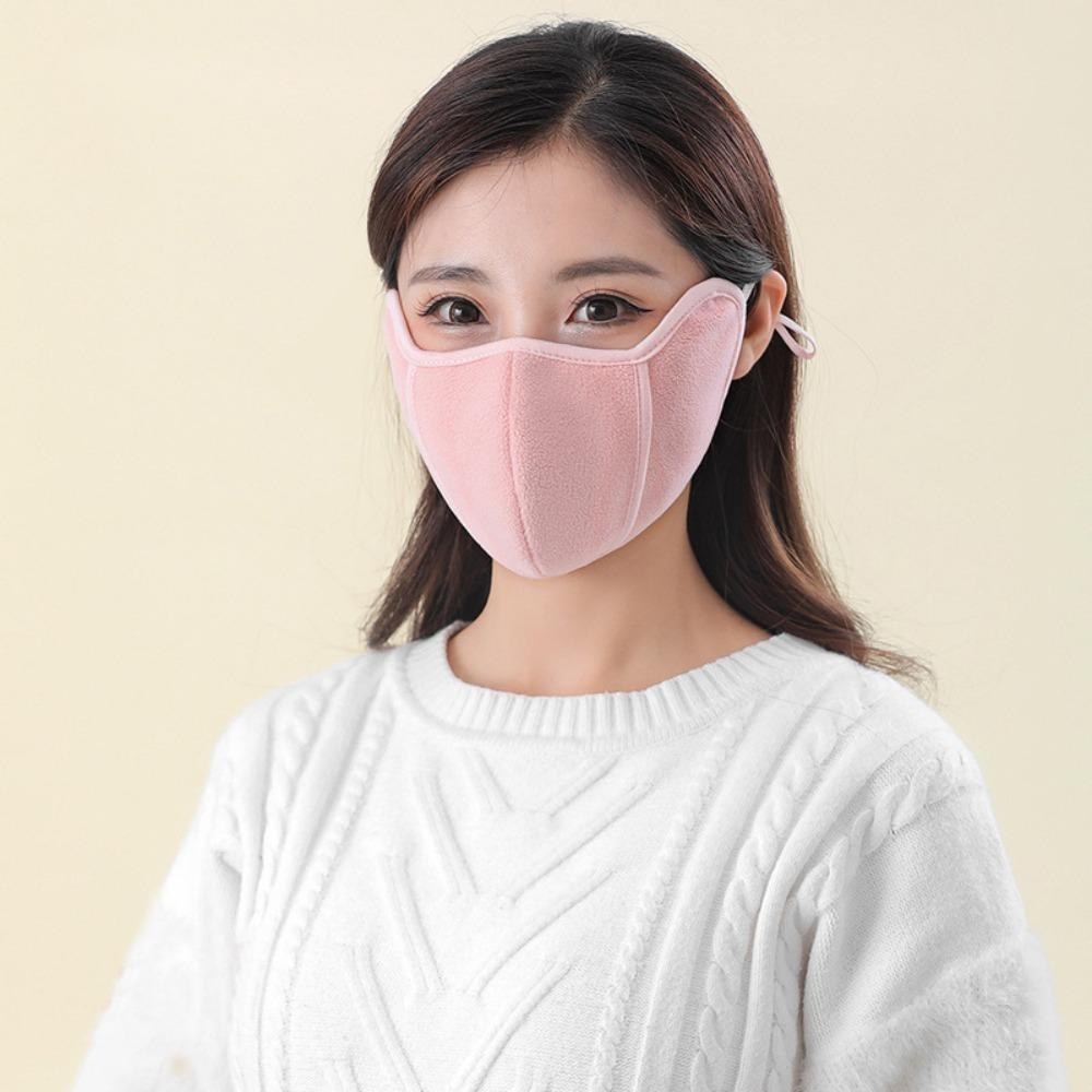 Breathable Warm Mask Warm Anti-sun Mask New Face Veil  Outing розовый