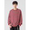 2026 Spring Men Striped Sweashirt Mens O-Neck T-Shirt Men Long Sleeve Base Shirt Male Vintage Tops Tees Unisex Pullover