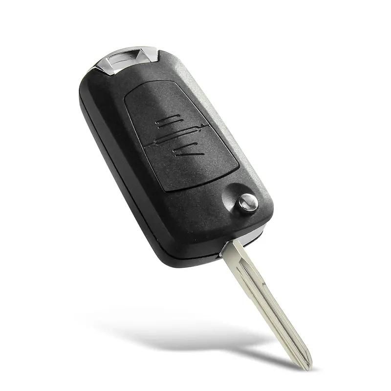 KEYYOU 1PCS 2 Buttons Folding Flip Remote Key Case Uncut Blade For Vauxhall Opel Astra Vectra Zafira Fob Car Key Shell Case