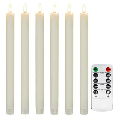 Moving Flame Taper Candles With Remote And Timer, Flameless LED Candlesticks Flickering With Moving Wick, Christmas Decorations