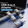60W USB Extension Adapter Transparent USB Adapter USB Male To Female Adapter  Vehicle Connection