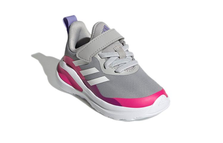 adidas Fortarun Elastic Lace Top Strap Abrasion Resistant Low Top Toddler Shoes Gray Infant And Toddler H04131
