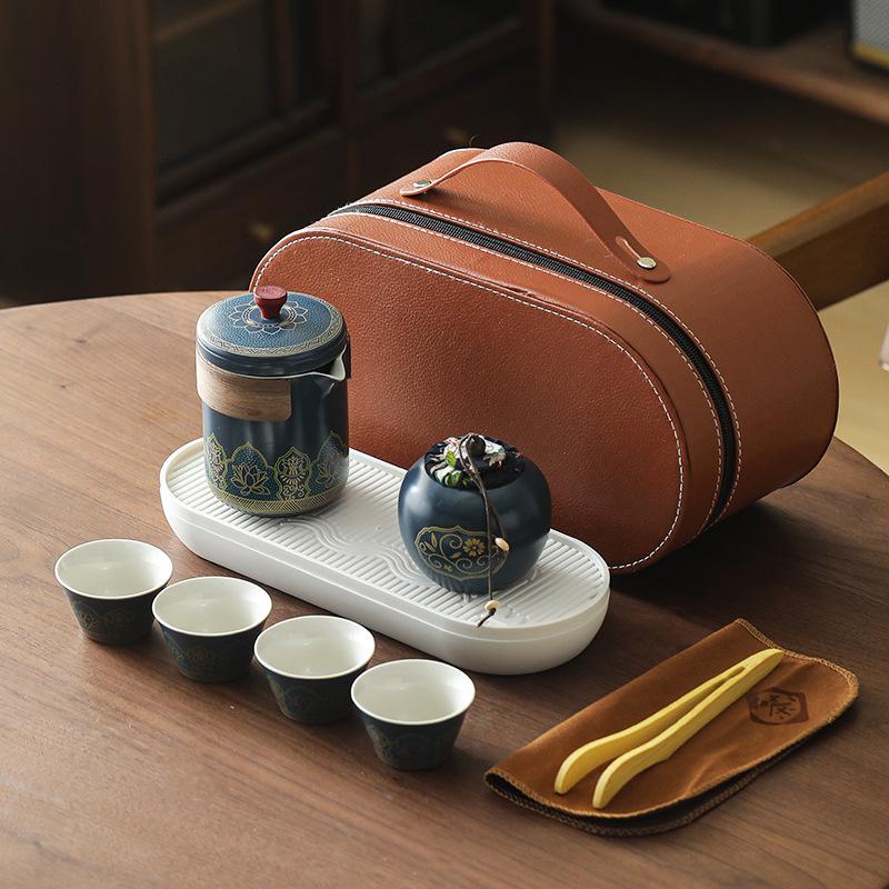 High-End Business Souvenir Tea Set: On-the-Go Gift for Clients & Friends