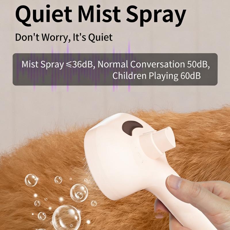 Professional Pet Grooming Comb With Sprays Function For Deshedding Massage And Mists Easy Mists Feature